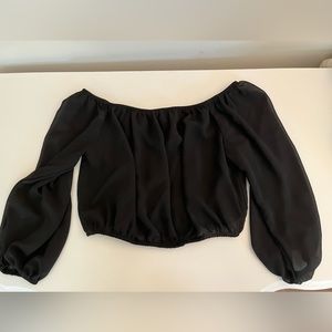 Show Me Your Mumu Black Crop Top